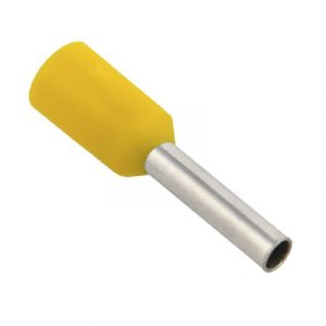 Наконечник-гильза НШВИ НГИ 1,0 желтый Е1008 (уп. 20 шт.) "IEK" — изображение 1