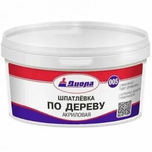 ШПАТЛЕВКА АКРИЛОВАЯ ПО ДЕРЕВУ БУК 1кг Д-00512 — изображение 1