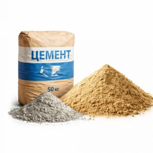 Цемент, песок, гипс