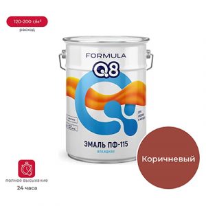 Эмаль ПФ-115 FORMULA Q8 коричневая 5,5кг — изображение 1
