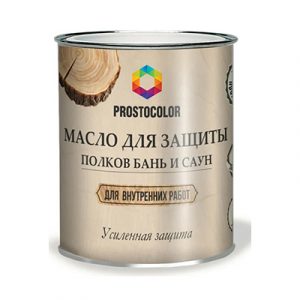 Масло д/полков/бань/саун PROSTOCOLOR металл 0,75л/6 — изображение 1