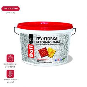 "DALI" ГРУНТОВКА АДГЕЗИОН. (БЕТОН-КОНТАКТ) 3,5кг — изображение 1