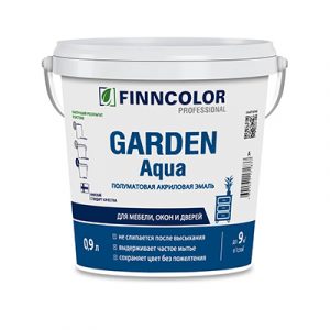 Эмаль Garden Agua база А акрил.0,9л/Tikkuril — изображение 1