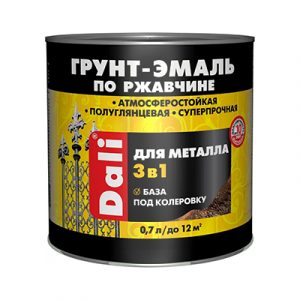 Грунт-эмаль по ржавчине 3в1 Дали С 0,7л/6 — изображение 1
