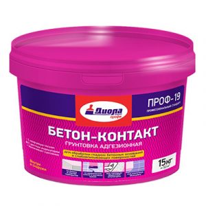 Грунтовка бетон-контакт Диола Проф-19 14кг/1 — изображение 1