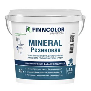 Фасадная краска Mineral Резиновая А гл/мат 0,9л — изображение 1