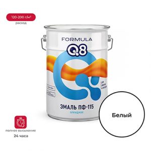 Эмаль ПФ-115 Formula Q8 белая 20кг — изображение 1
