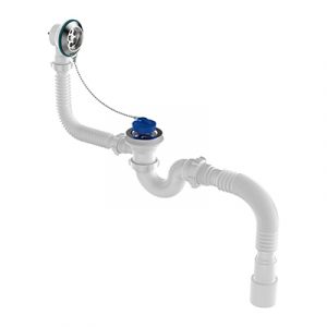 Сифон для ванны AQUANT V155 1/2х40 с гибкой трубой 40х40/50 — изображение 1