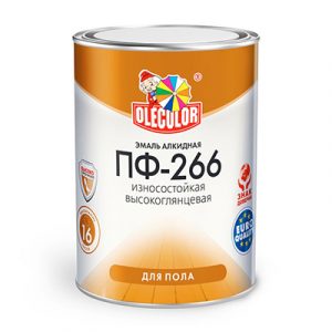 ЭМАЛЬ ПФ-266 "OLE COLOR" 0,9кг КРАСНО-КОРИЧ. — изображение 1