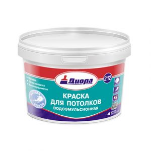 Краска для потолка Диола Д-212 3кг/8 — изображение 1