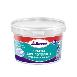 Краска для потолка Диола Д-212 4,5кг/1 — изображение 1