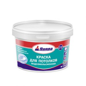 Краска для потолка Диола Д-212 14кг/1 — изображение 1