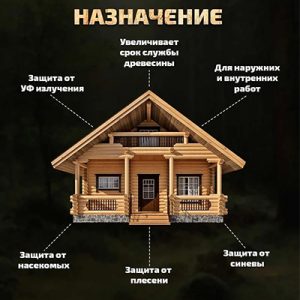 Антисепт д/дер улич ВДПФ-1601 FORWOOD орех 1л — изображение 2
