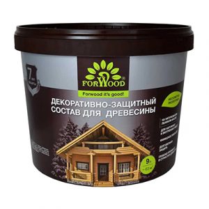 Антисепт д/дер улич ВДПФ-1601 FORWOOD орех 9л — изображение 1