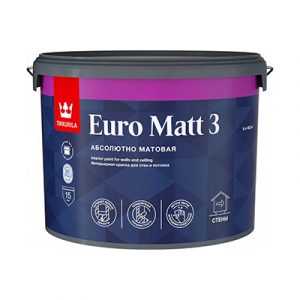 Краска интерьер Tikkur EURO MATT 3 (С) гл/мат 0,9л — изображение 1