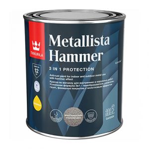 TIKKUR Краска по ржав.Metallist молот серебр 0,8л — изображение 1