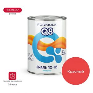 Эмаль ПФ-115 Formula Q8 красная 0,8кг — изображение 1
