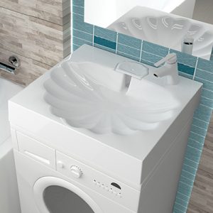 Раковина над стиральной машиной "АРИЕЛЬ" 60*60 с кронштейном — изображение 1