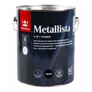 TIKKUR Краска по ржавчине Metallista черная гл 0,4 — изображение 1