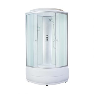 Душевая кабина "Aquapulse 4002D" 90*90 высокий поддон белая — изображение 1