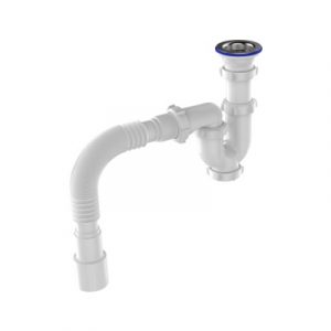 Сифон для мойки AQUANT UВ0115 1/2х40 с гибкой трубой 40х40/50 — изображение 1