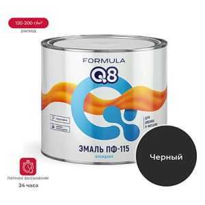 Эмаль ПФ-115 Formula Q8 черная 2,7кг — изображение 1