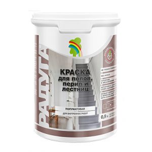 Краска Радуга-2033 Floor для деревянных полов, перил и лестниц А 0,9л — изображение 1