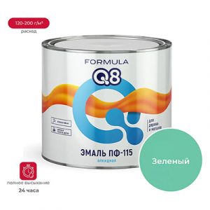 Эмаль ПФ-115 Formula Q8 зеленая 1,9кг — изображение 1