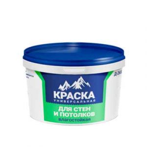 Краска интерьерная влагостойкая Диола Д-265 3кг/8 — изображение 1