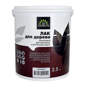 Лак FORWOOD ВД-АК 129 (глянцевый) 2,5л/2 — изображение 1