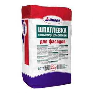 Шпатлевка фасадная Д-370 25кг, Диола — изображение 1