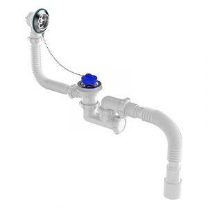 Сифон для ванны AQUANT V255 1/2x40 с гибкой трубой 40x40/50 — изображение 1
