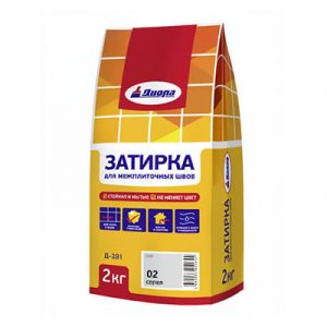 Затирка Д-381 серая 2кг, Диола — изображение 1
