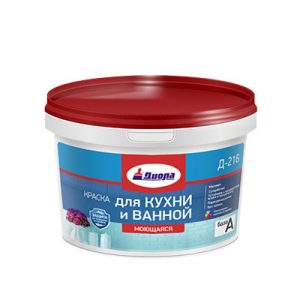Краска для кухни и ванной моющаяся (А) 5,4 л Д-216 — изображение 1